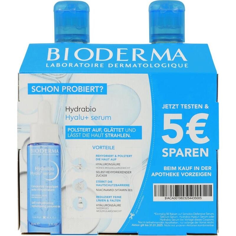 BIODERMA Hydrabio H2O Mizellen-Reinig.lös.Duo