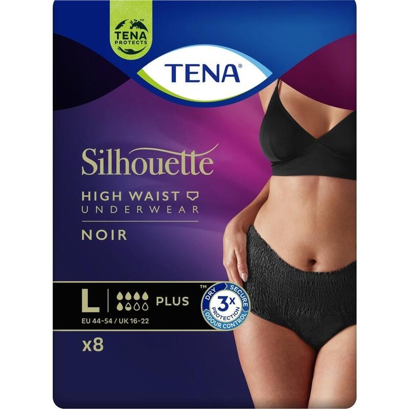 TENA SILHOUETTE plus L noir Inkontinenz Pants