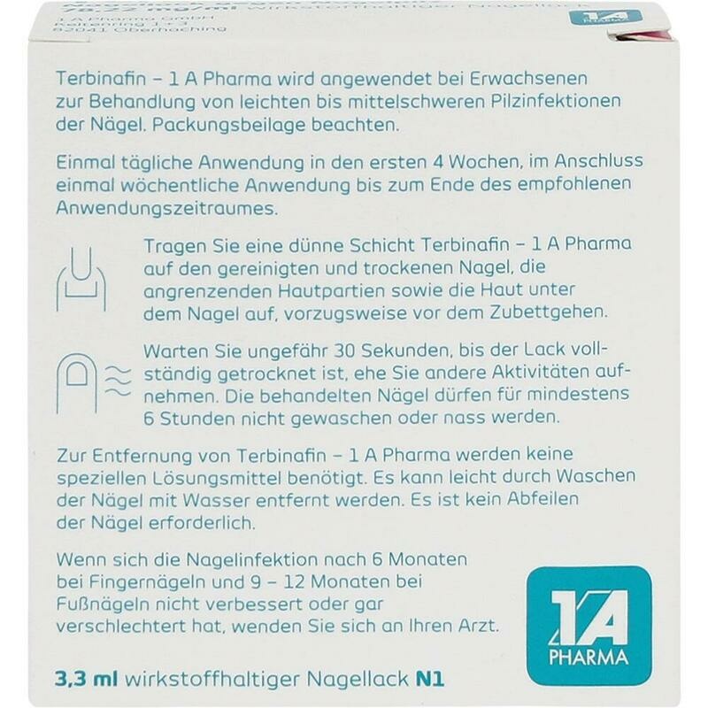 TERBINAFIN-1A Pharma Nagell.g.Nagelpilz 78,22mg/ml