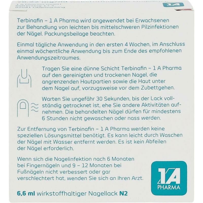 TERBINAFIN-1A Pharma Nagell.g.Nagelpilz 78,22mg/ml