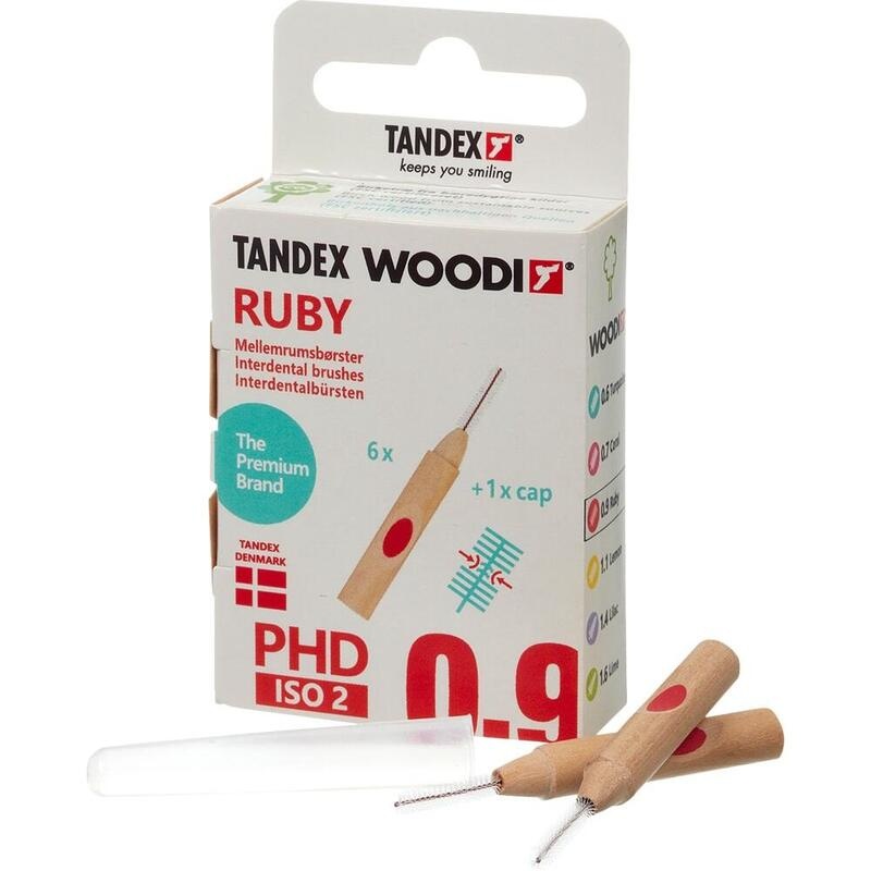 TANDEX WOODI Interdentalb.PHD 0.9/ISO 2 ruby