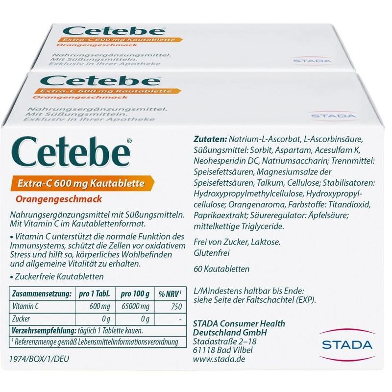CETEBE Extra-C 600 mg Kautabletten