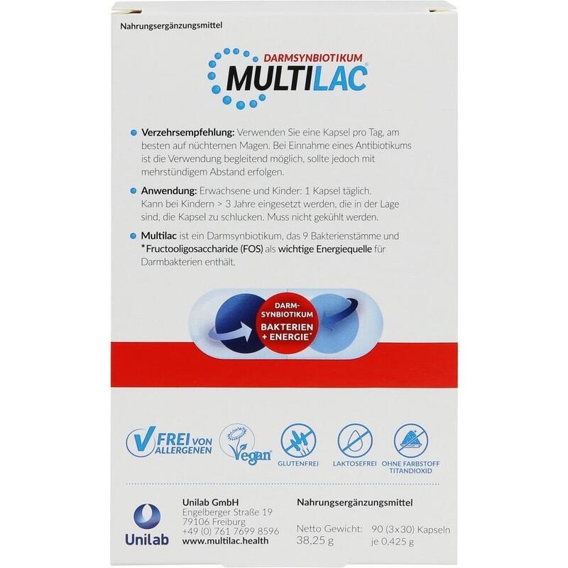 MULTILAC Darmsynbiotikum magensaftres.Kapseln