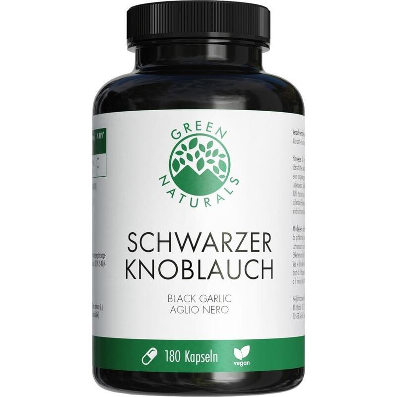 GREEN NATURALS schwarzer Knoblauch 750mg vegan Kps