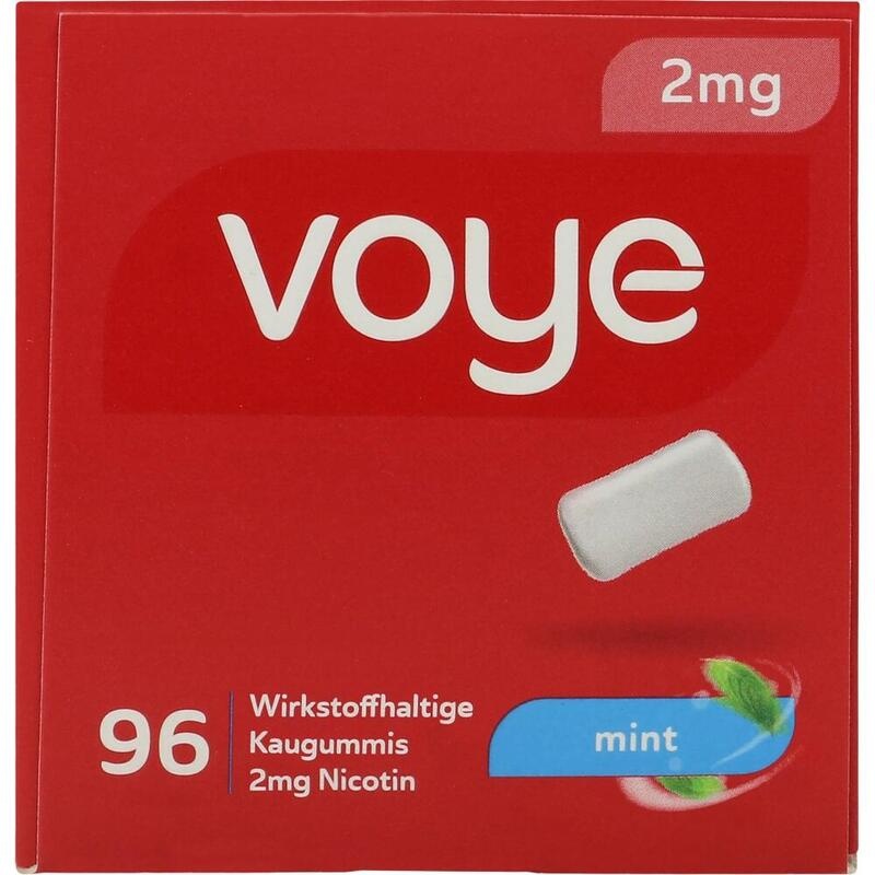 VOYE Mint 2 mg wirkstoffhalt.Kaugummi mit Nikotin