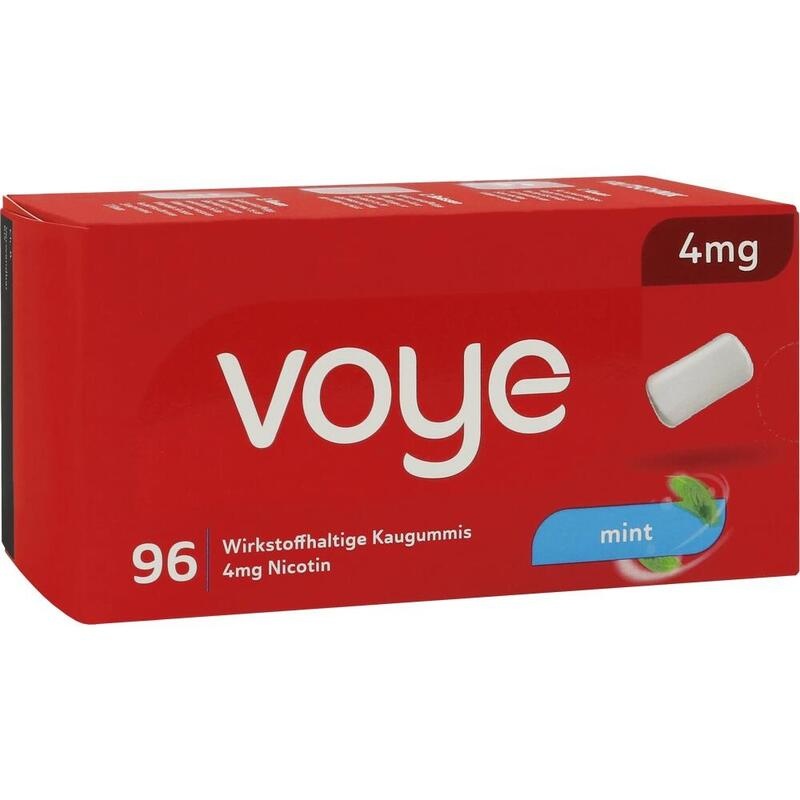 VOYE Mint 4 mg wirkstoffhalt.Kaugummi mit Nikotin