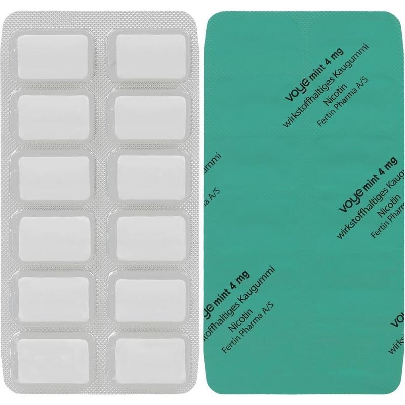 VOYE Mint 4 mg wirkstoffhalt.Kaugummi mit Nikotin