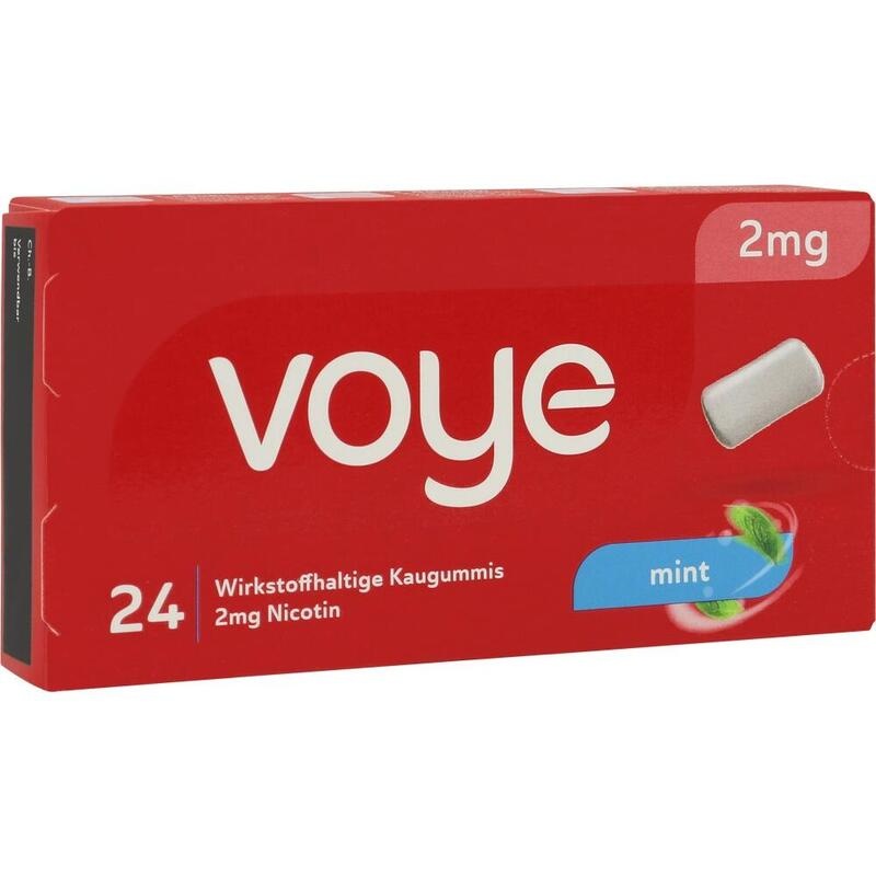 VOYE Mint 2 mg wirkstoffhalt.Kaugummi mit Nikotin