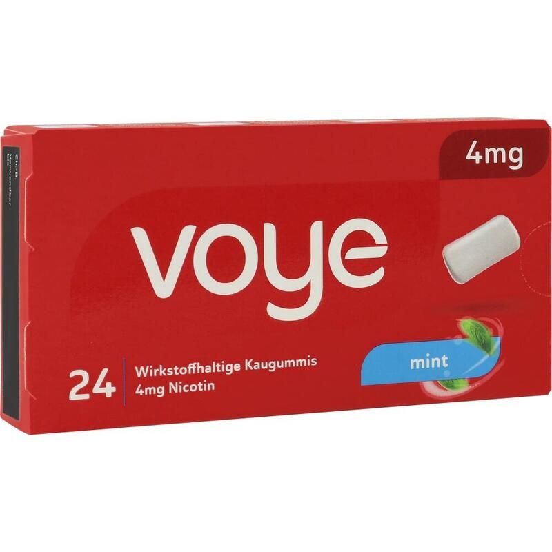 VOYE Mint 4 mg wirkstoffhalt.Kaugummi mit Nikotin