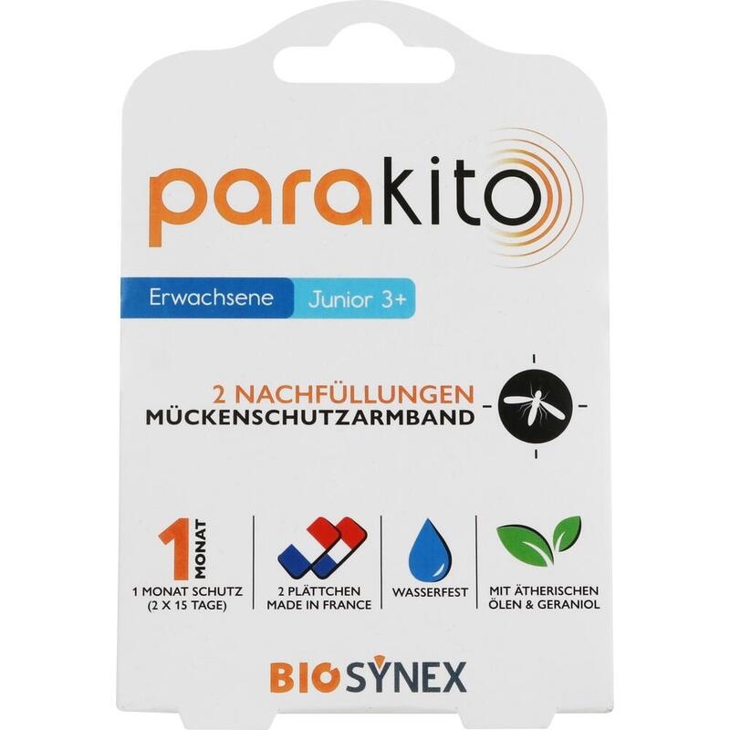 PARA KITO Mückenschutz Armband 2 Nachfüllungen
