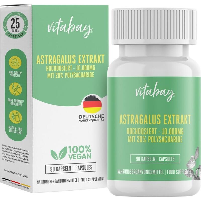 ASTRAGALUS EXTRAKT 10.000 mg hochdosiert Kapseln