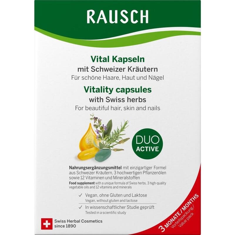 RAUSCH Vital Kapseln m.Schweizer Kräuter 3 Monate
