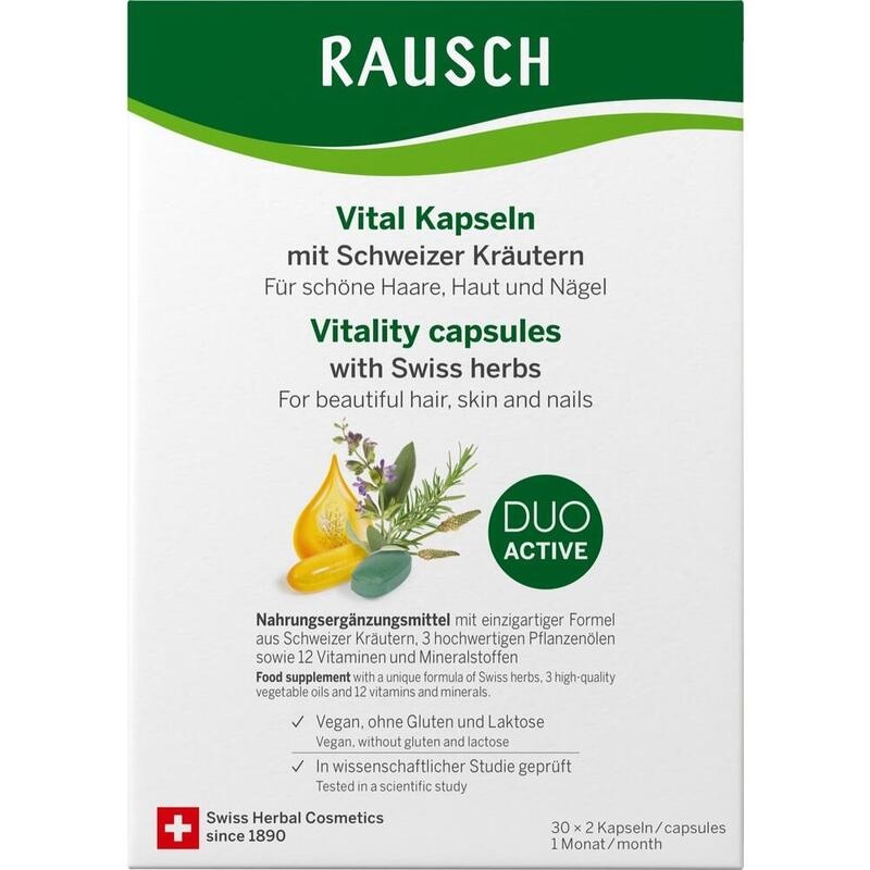 RAUSCH Vital Kapseln m.Schweizer Kräuter 1 Monat
