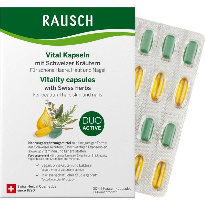 RAUSCH Vital Kapseln m.Schweizer Kräuter 1 Monat