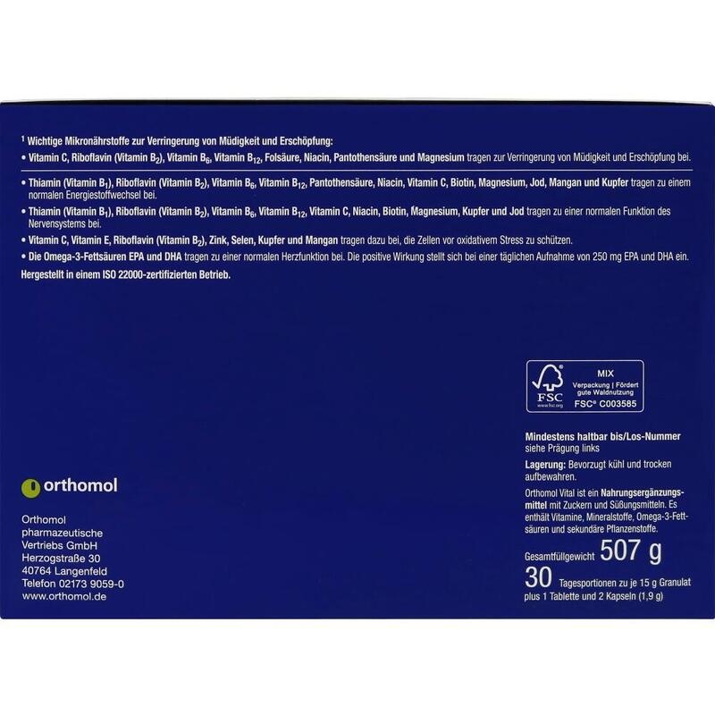 ORTHOMOL Vital Granulat/Tablette/Kapseln Orange