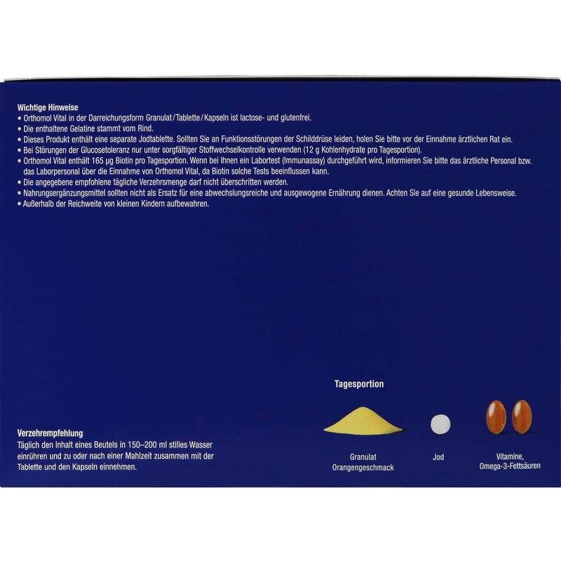 ORTHOMOL Vital Granulat/Tablette/Kapseln Orange