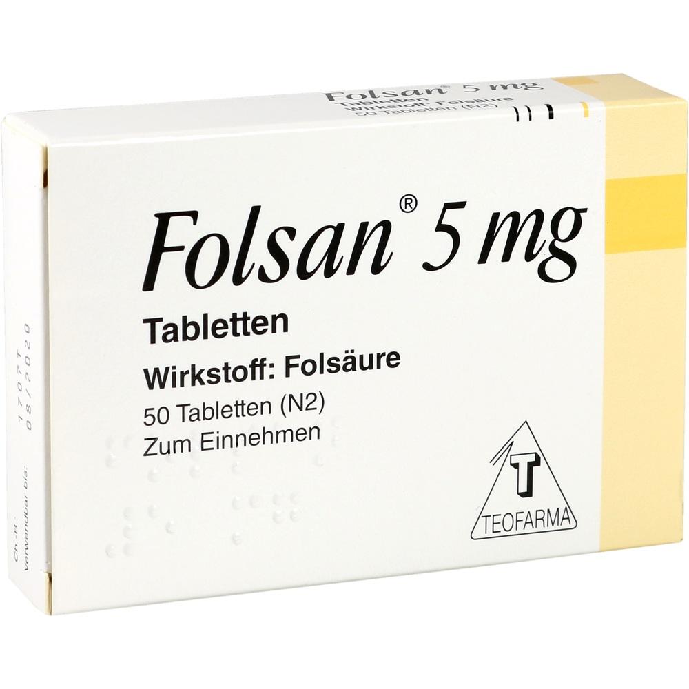 FOLSAN 5 mg Tabletten