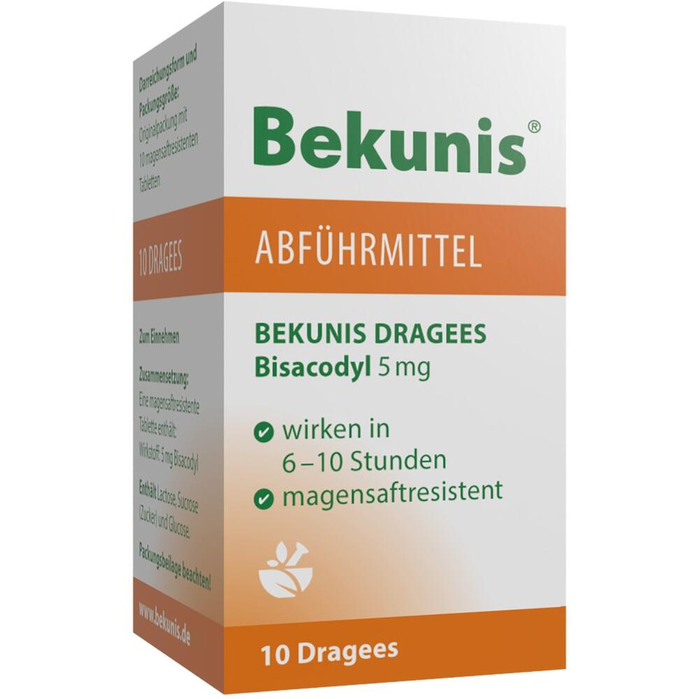 BEKUNIS Dragees Bisacodyl 5 mg magensaftres.Tabl.