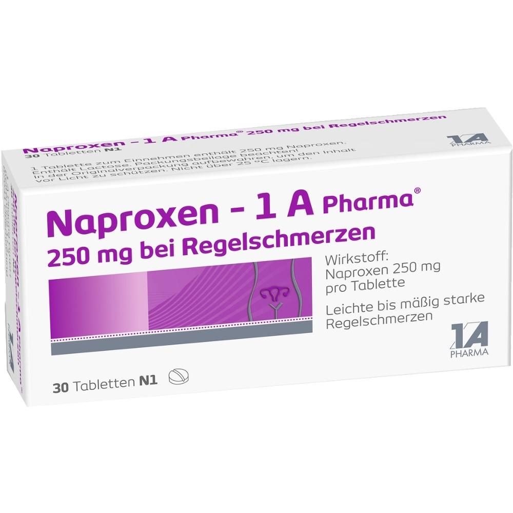 NAPROXEN-1A Pharma 250 mg b.Regelschmerzen Tabl.