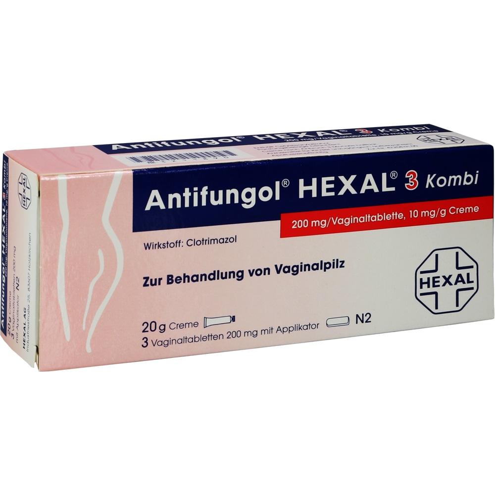 ANTIFUNGOL HEXAL 3 Kombi 3 Vag.Tbl.+20g Cr.