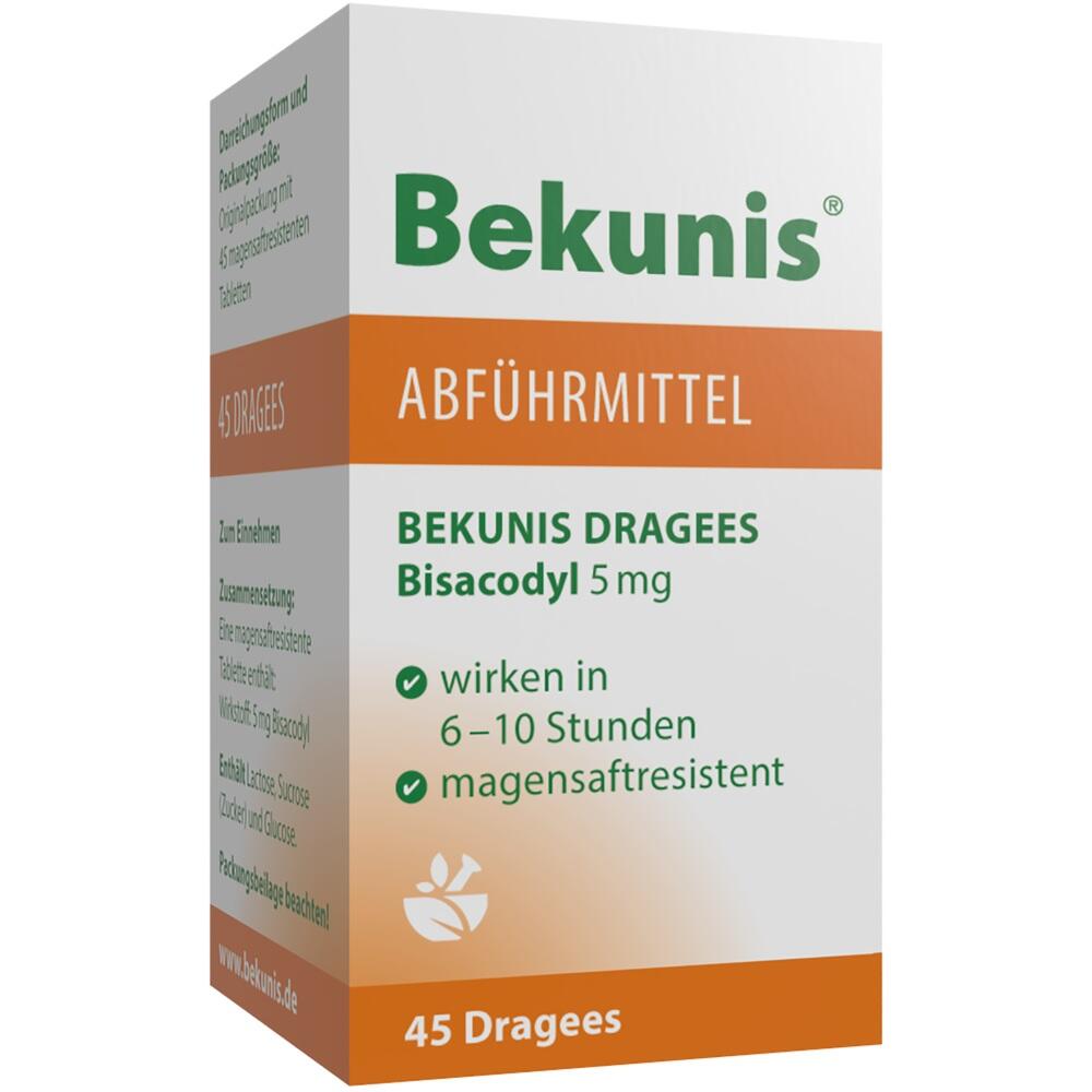 BEKUNIS Dragees Bisacodyl 5 mg magensaftres.Tabl.